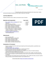 Mighty Mean Median and Mode PDF