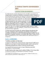 Infractions Bourse PDF