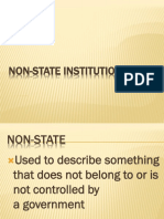 Non-State Institutions