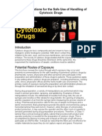 Recommendations For The Safe Use of Handling of Cytotoxic Drugs