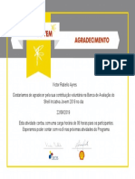 Certificado - Shell Iniciativa Jovem - Banca de Avaliação (6h) - 2019