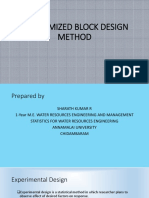 Randomized Block Design Method