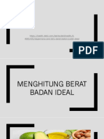 Menghitung Berat Badan Ideal