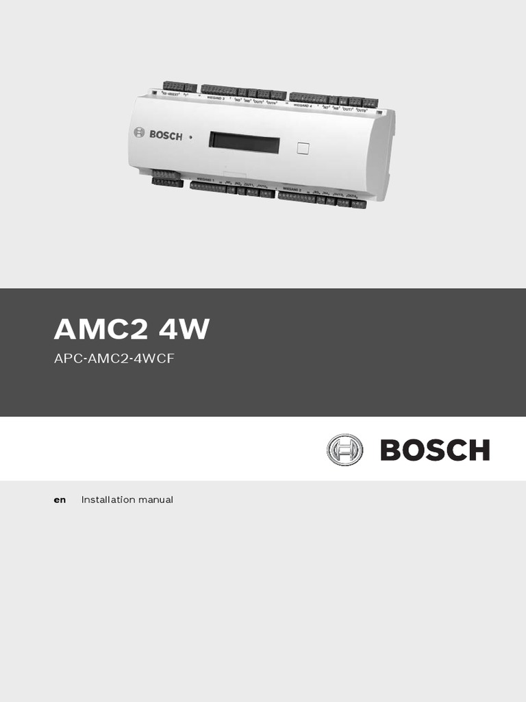 AMC2 Installation Guide enUS 1354092299 | PDF | Electrical Connector ...