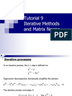 Tutorial 9 Iterative Methods and Matrix Norms