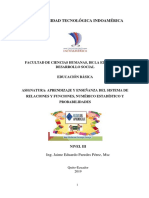 3.3 Aprendizaje y Enseñanza Del Sistema de Relaciones y Funciones, Numerico, Estadistico y Probabilidades