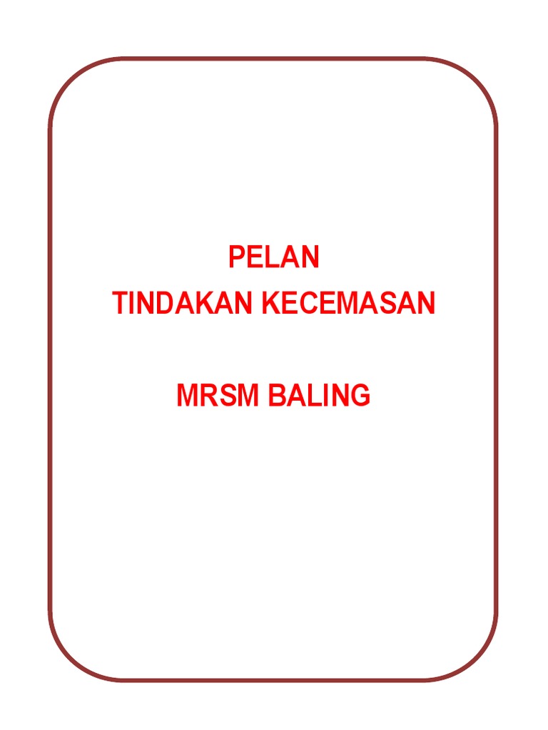 Emergency Response Plan Pdf