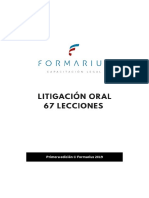 Litigación Oral - 67 Lecciones PDF