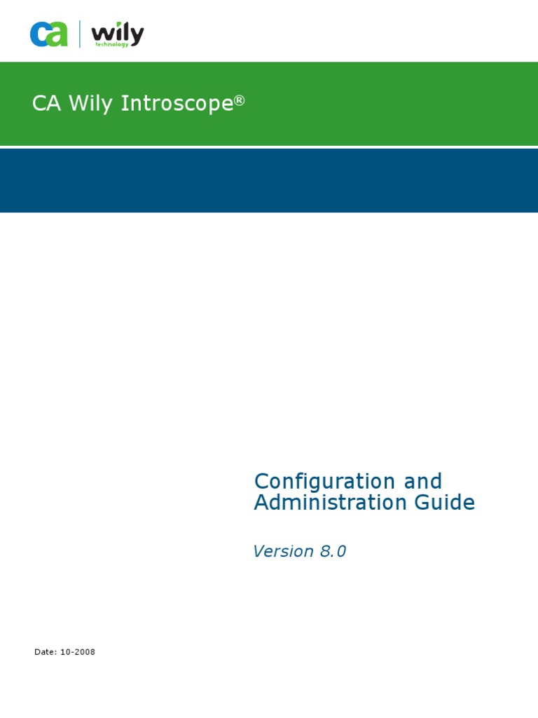 Introscope8 0 2 0ConfigAdminGuide | PDF | Command Line Interface ...