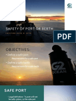 Safety of Port and Berth