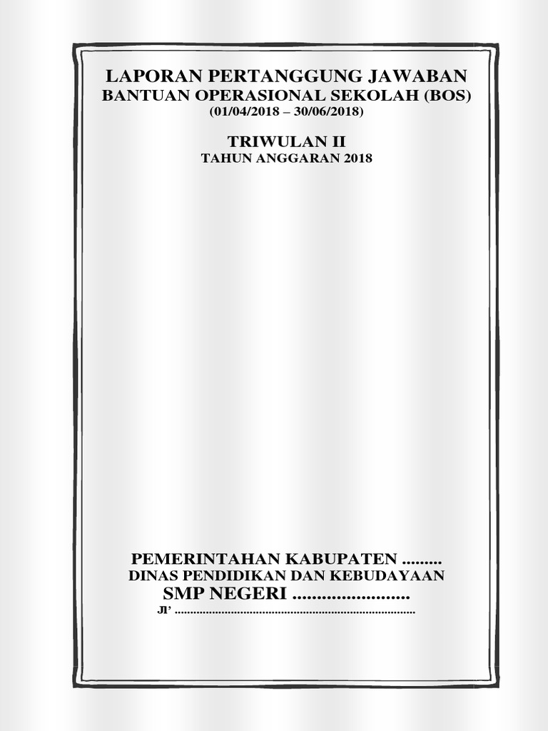 Contoh Cover Bos | PDF