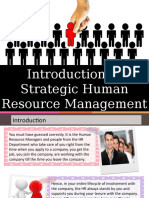 Introduction to Strategic Human Resource Management