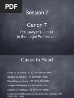 Session 7 Canon 7 Lawyers Duties To Legal Profession