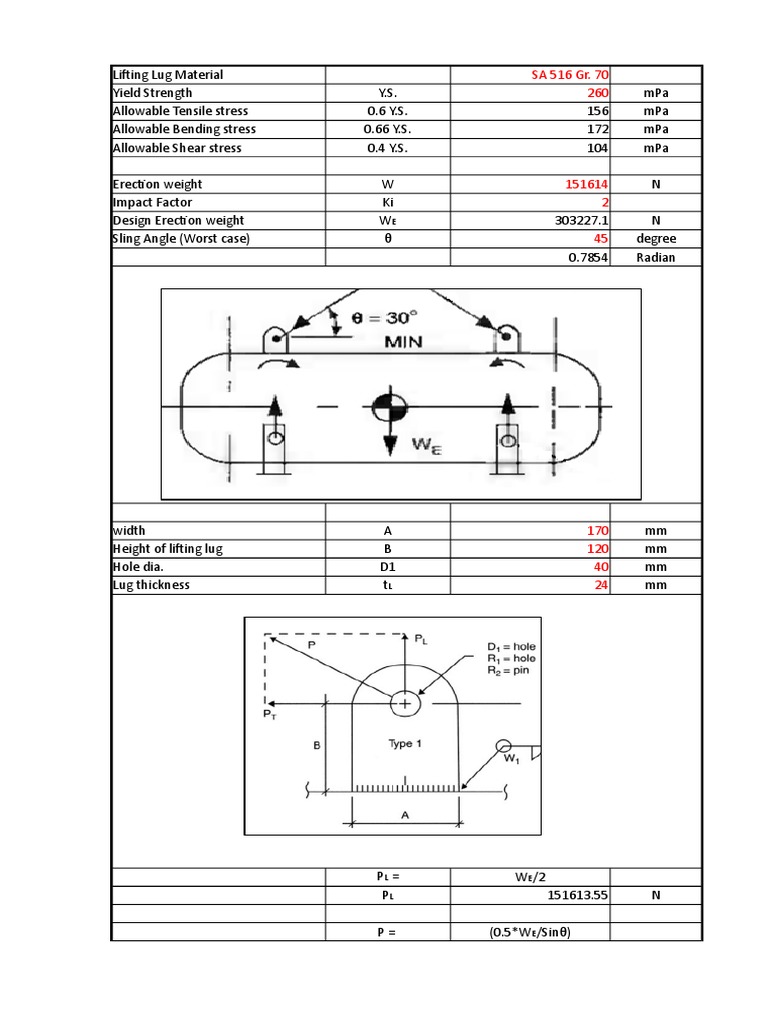 Lifting Lug calculation for small horizontal vessel.xlsx