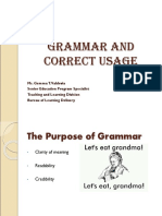 11.17.2016 English Presentation - Grammar and Correct Usage