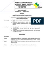 SK Pemberlakuan Panduan Triage Pasien