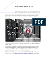 Network Security Projects For Cse