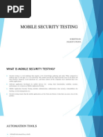 Mobile Security Testing