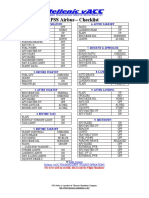 PSS Airbus Checklist