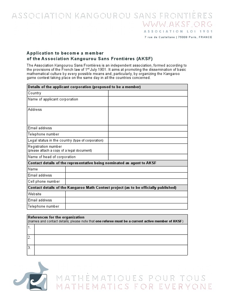 AKSF Application Form Membership | PDF | Social Institutions | Social ...