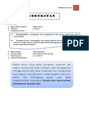 Kepriye pamilihe tetembungan ing geguritan