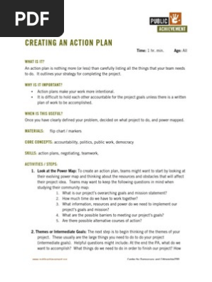Community Garden Work Plan Sample