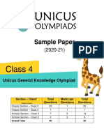 UGKO Sample Papers For Class 4