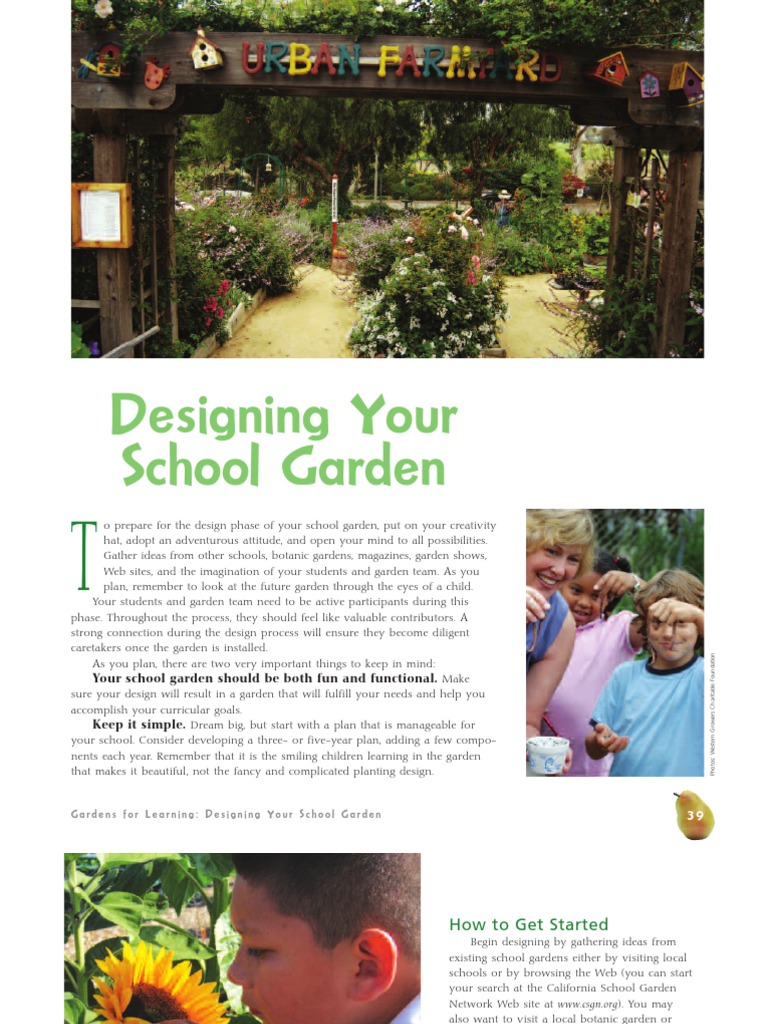 Designing Your School Garden | PDF | Gardens | Soil