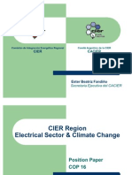 Presentación Ester Fandiño - COP 16 CIER Region Electrical Sector Climate Change