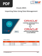 Data Load into ARCS From FCCS using Data Management