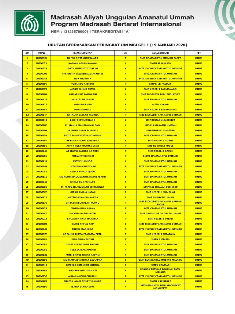 UM Ranking Based on Top 85 Students | PDF