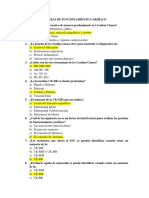 Preguntas Pruebas de Funcionamiento Cardíaco