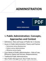 Lecture 1 Public Administration Concepts, Approaches and Context - 2017
