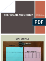 Vocab Accordion