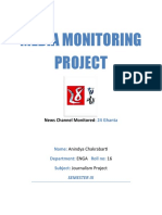 Media Monitoring Project: News Channel Monitored