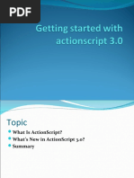 Getting Started With Action Script 3.0