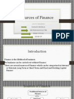 Sources of Finance for Businesses