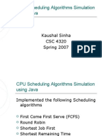 CPU Scheduling Algorithms Simulation Using Java