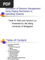 Simulation of Memory Management Using Paging Mechanism in Operating Systems