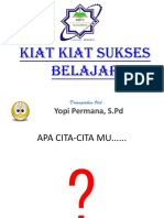 Kiat Kiat Belajar Sukses