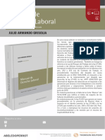 Nueva Edicion Manual de Derecho Laboral Grisolia 2019 PDF