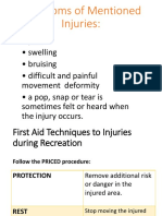 First Aid For Injury Grade 10