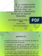 Efectos Del Arado Sobre El Valor de Spad.