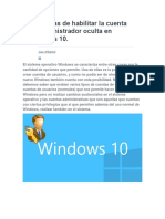 3 Maneras de Habilitar La Cuenta de Administrador Oculta en Windows 10