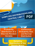 Sampling Distributions and Central Limit Theorem