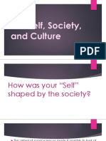 Self, Society, and Culture