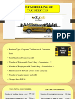 Cost Modelling and Break Even Analysis of Taxi Services