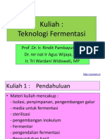 Kuliah Teknologi Fermentasi