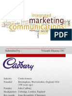 Intergrated Marketing Communication of Cadbury