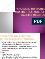 Pancreatic Hormones and The Treatment of Diabetes Mellitus